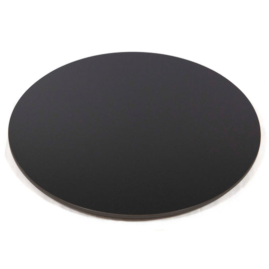 KED24 pure black round sintered stone table tops