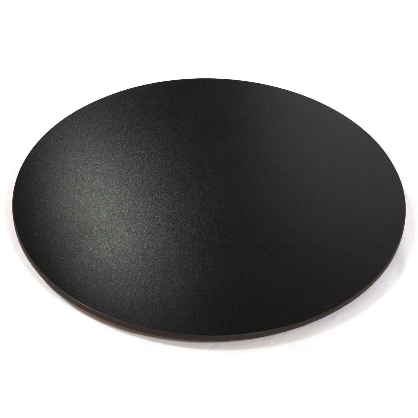 24" round pure black sintered stone table tops