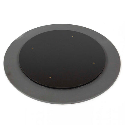 30" Round Sintered Stone Restaurant Table Top, Pure Black Color #KED30-N