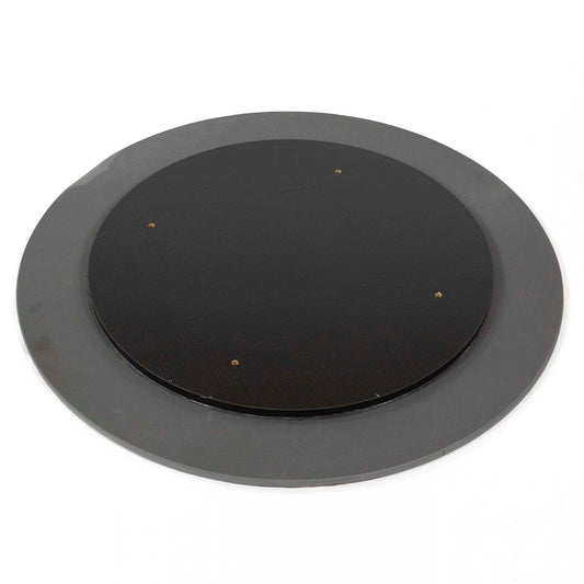 30" Round Sintered Stone Restaurant Table Top, Pure Black Color #KED30-N