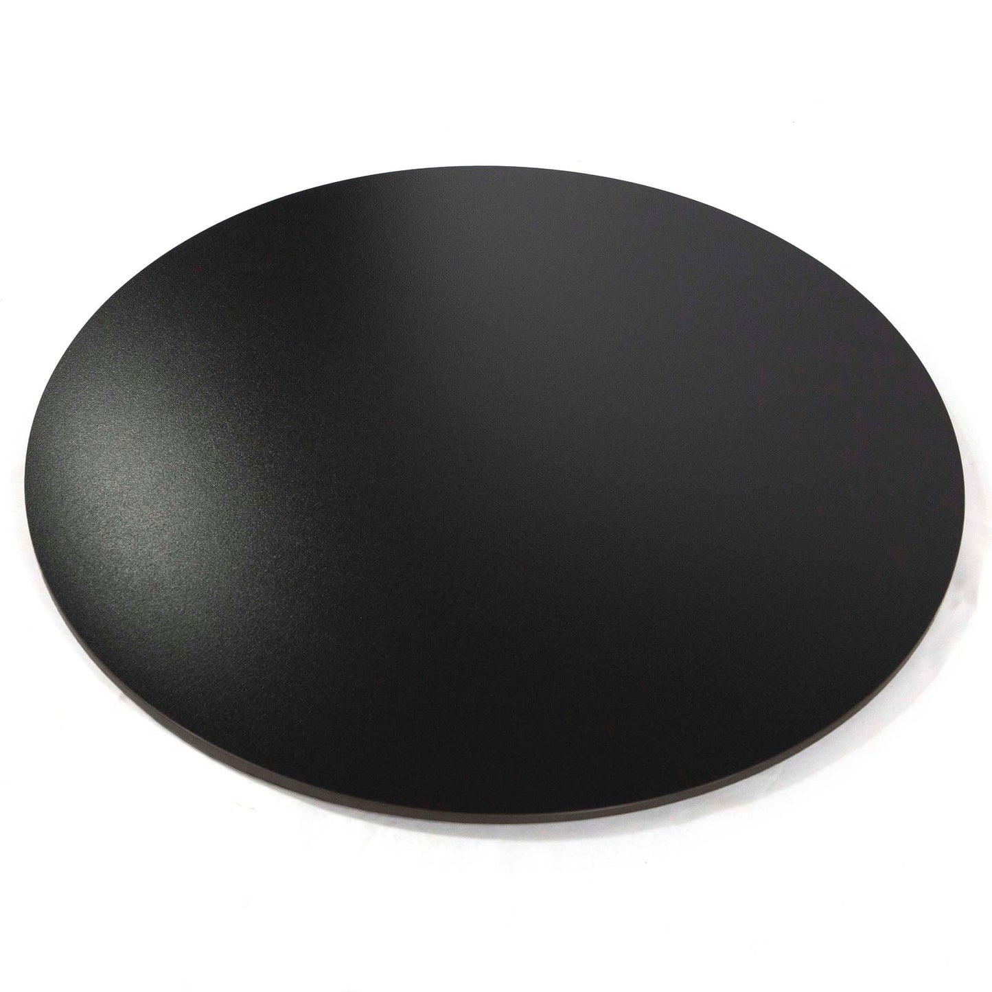 30" Round Sintered Stone Restaurant Table Top, Pure Black Color #KED30-N