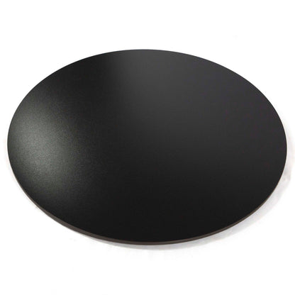 30" Round Sintered Stone Restaurant Table Top, Pure Black Color #KED30-N