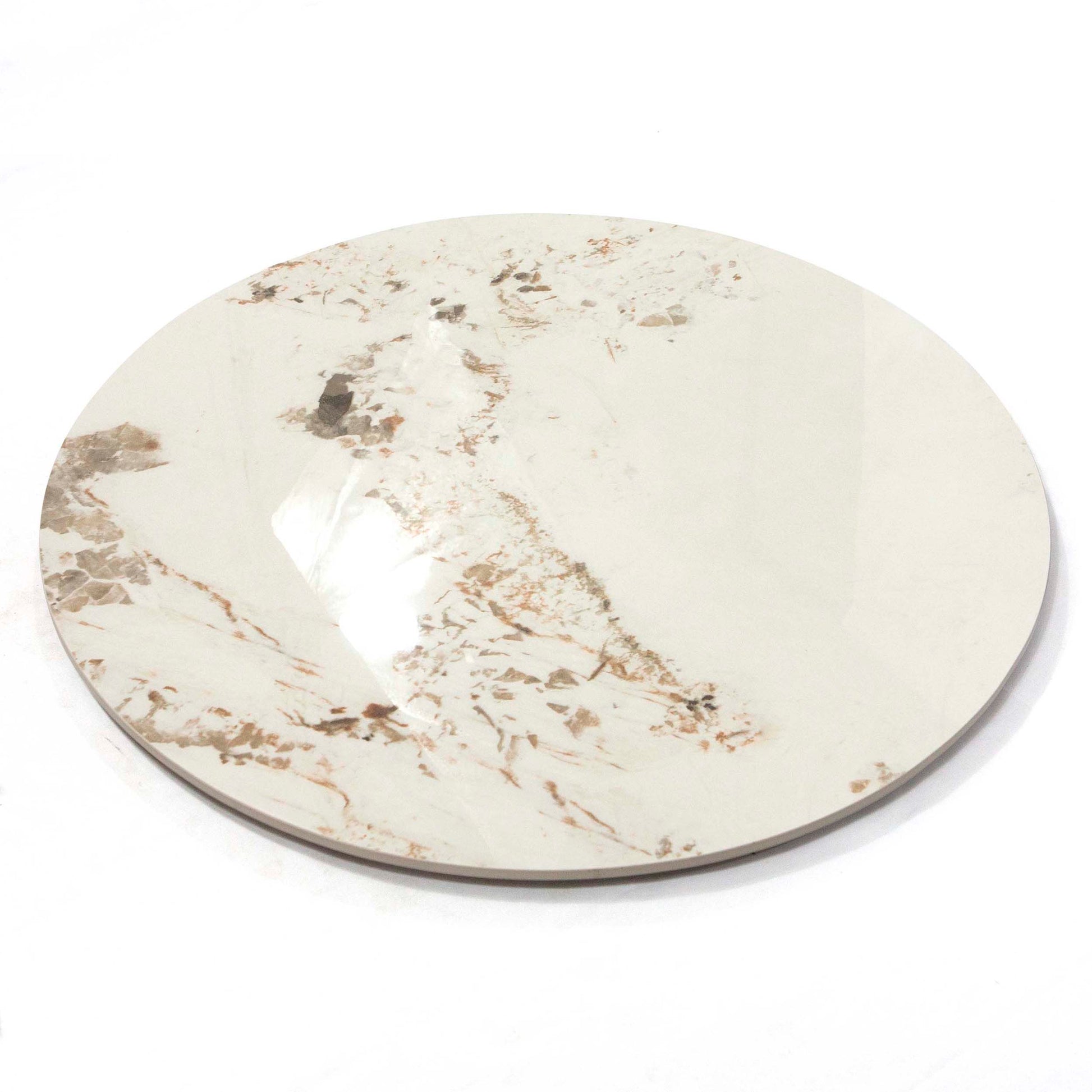 30" round pandora color sintered stone restaurant table tops