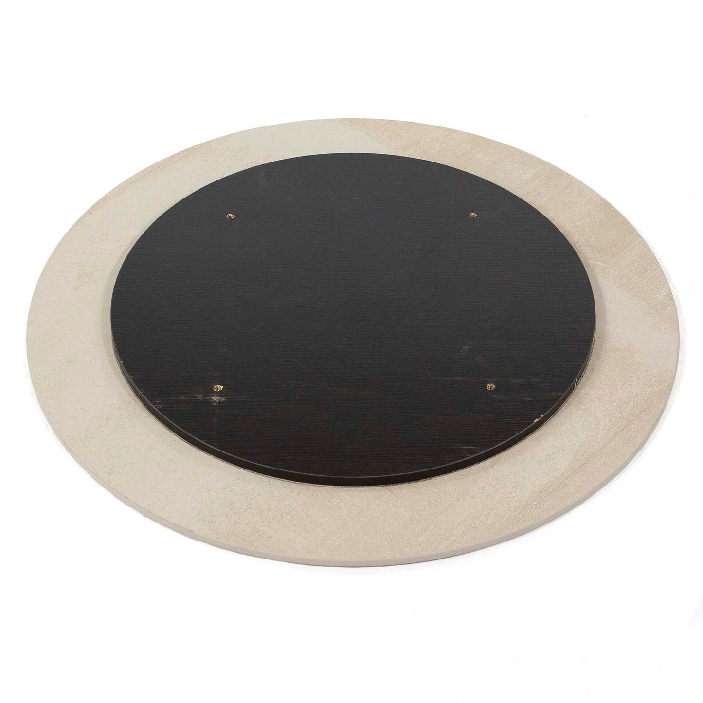 30" Round Sintered Stone Restaurant Table Top, Gloss Pandora Color #KED30-P