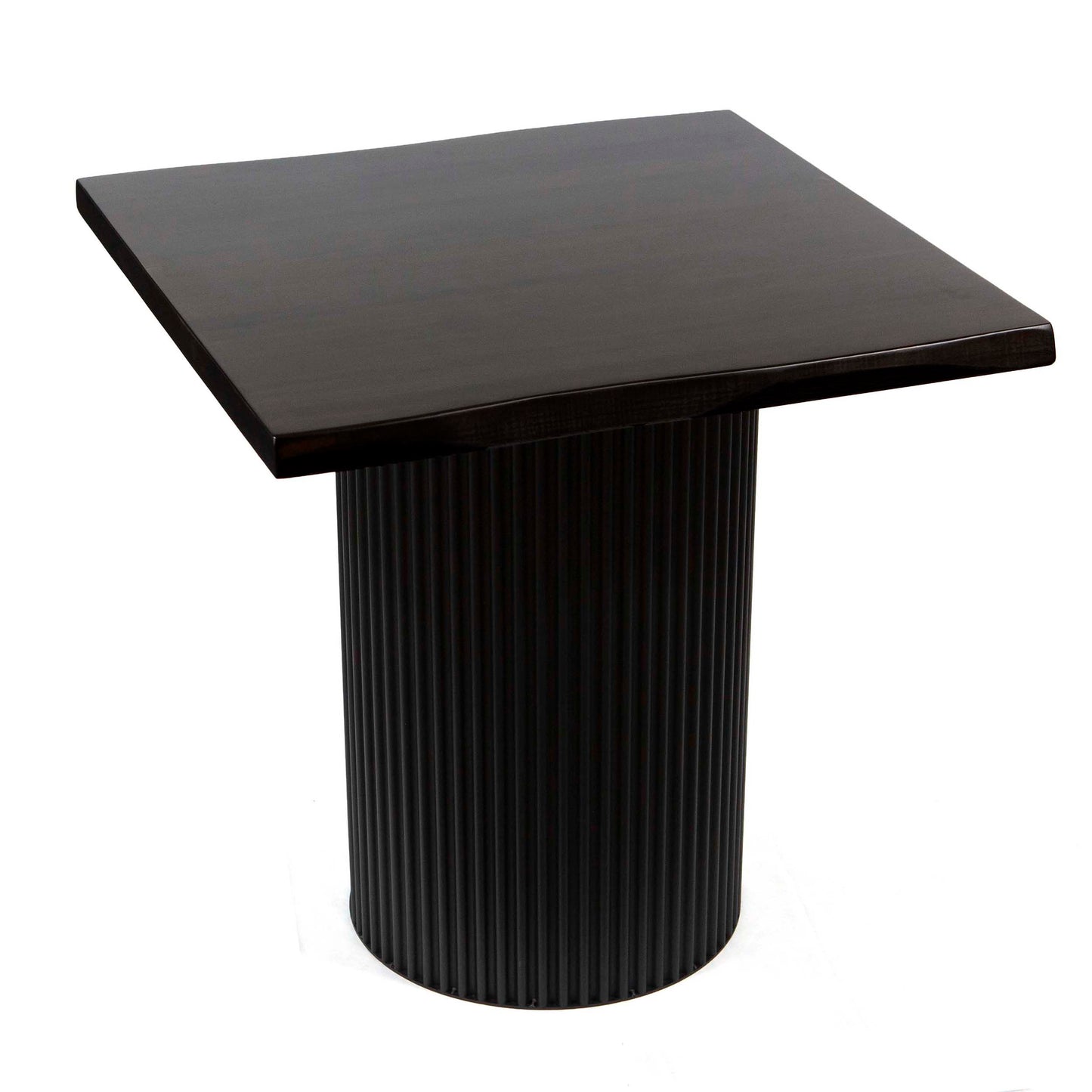 solid hardwood side table