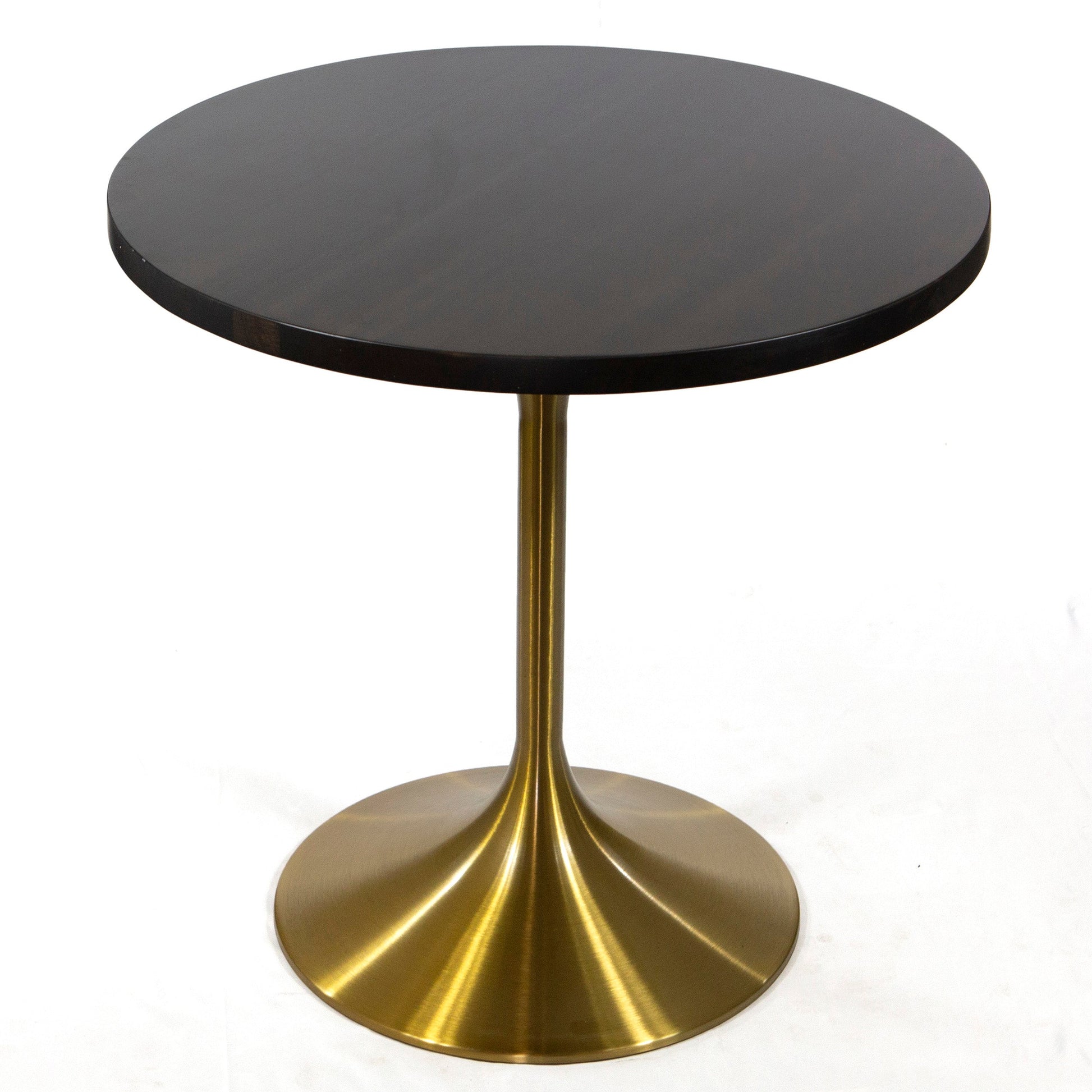 gold color tulip shaped table base