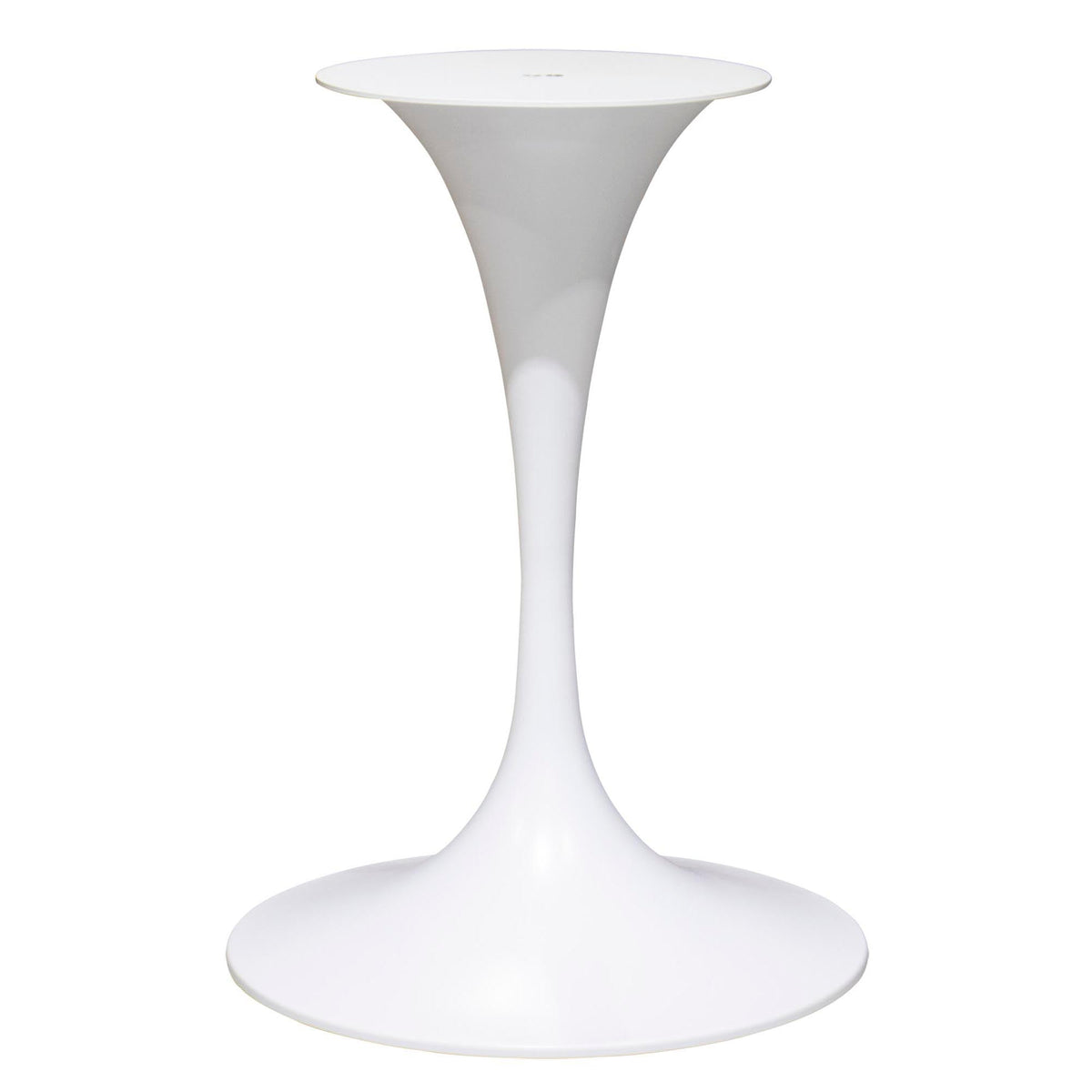 Tulip-Shaped Round Dining Table Base, White Powder Coated #LK2028W