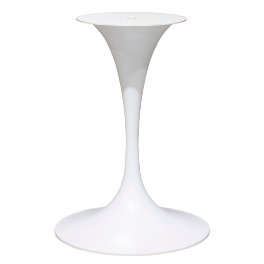 Tulip-Shaped Round Dining Table Base, White Powder Coated #LK2028W