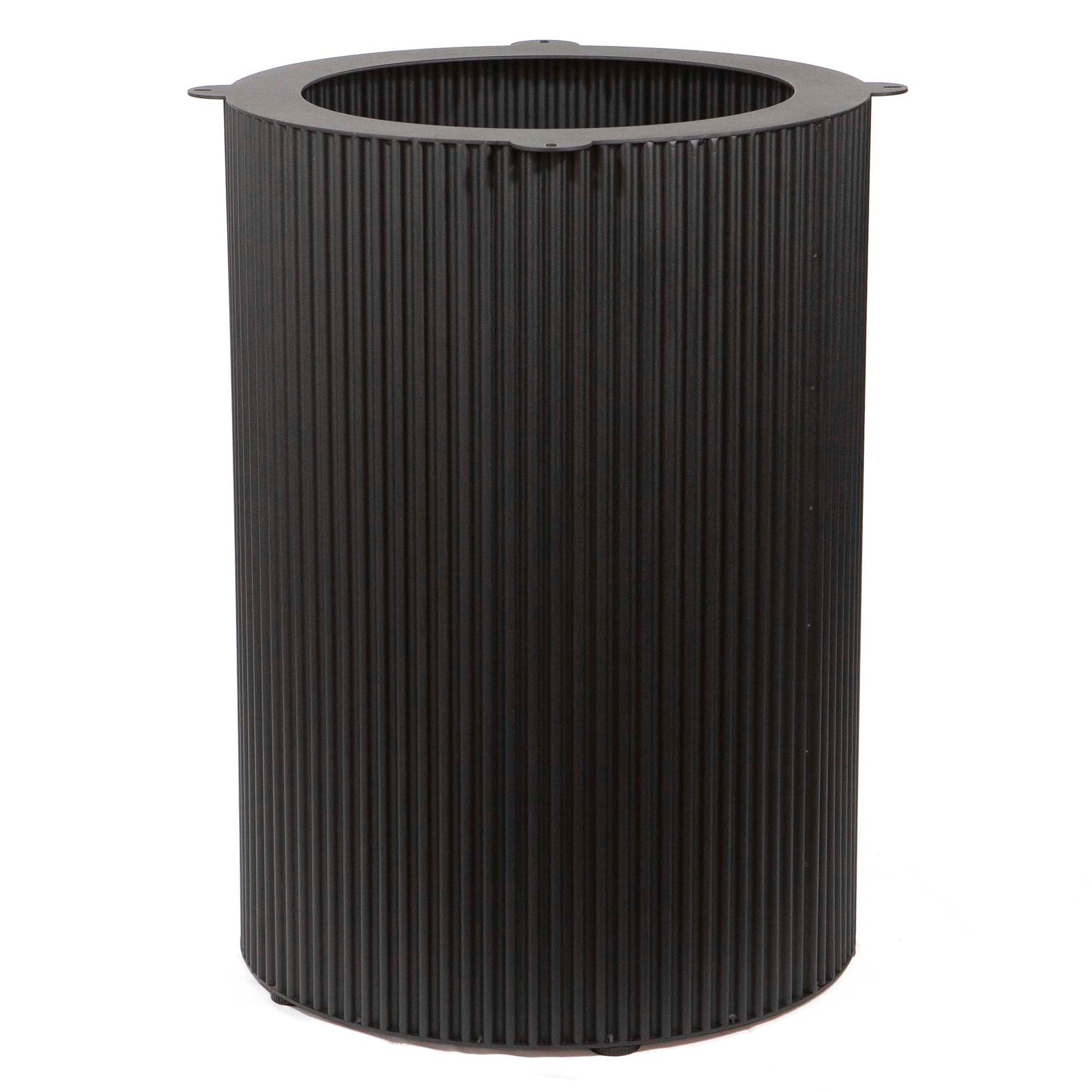 fluted round dining table base