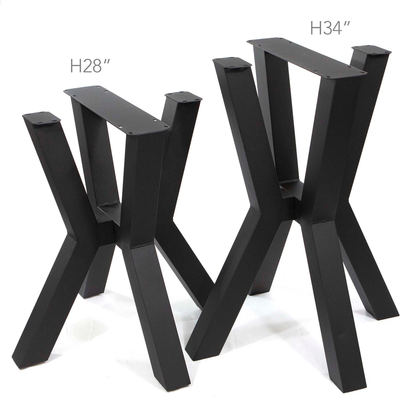 MCM counter height dining table base