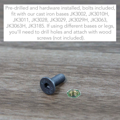 24" Round Melamine Bistro Cafe Table Tops, Dark Walnut Color #KBD24-WN