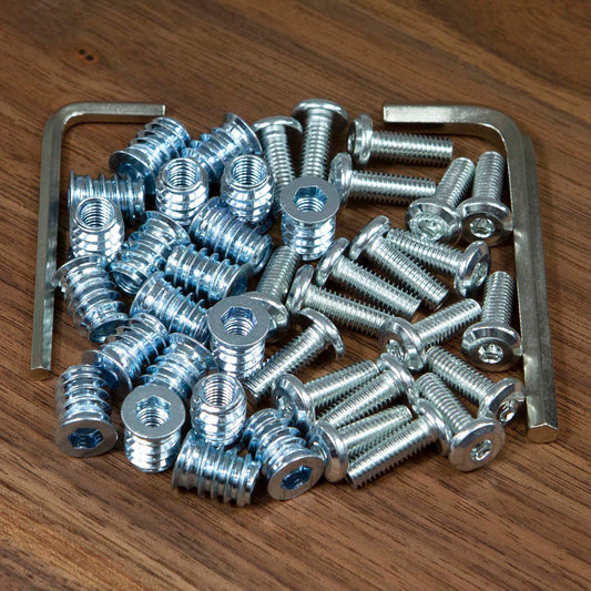 RUSTY DESIGN Wood Inserts and Bolts Set/20 RIN61520
