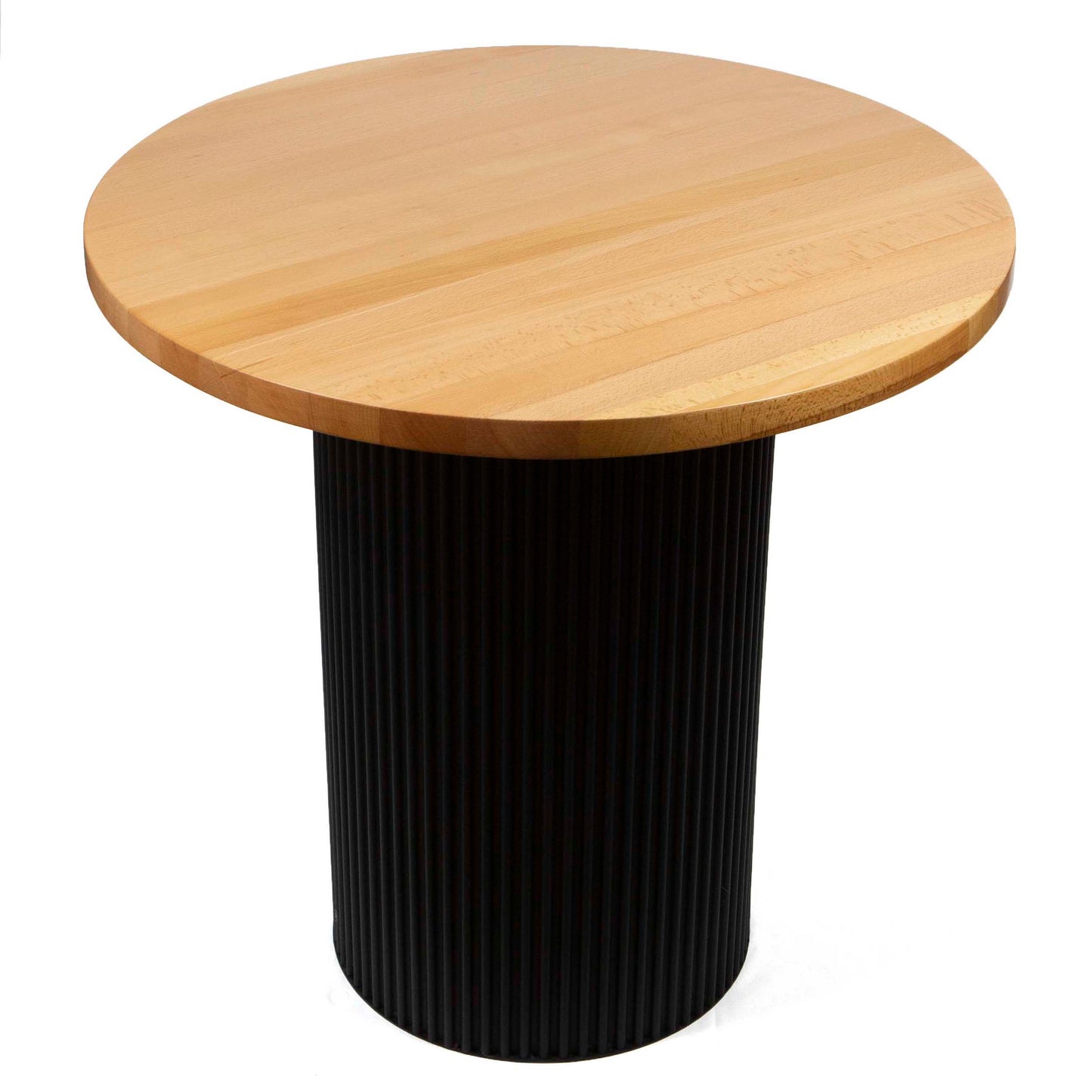 30" round solid European beech hardwood bistro cafe table