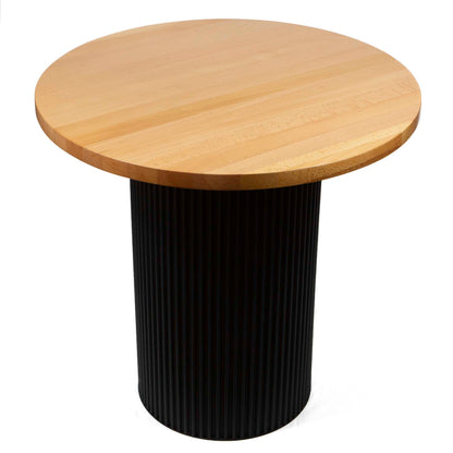 30" round solid European beech hardwood bistro cafe table