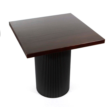 30 x 30" Solid Pine Wood Restaurant Cafe Table, Dark Walnut Color #S22P3030WN