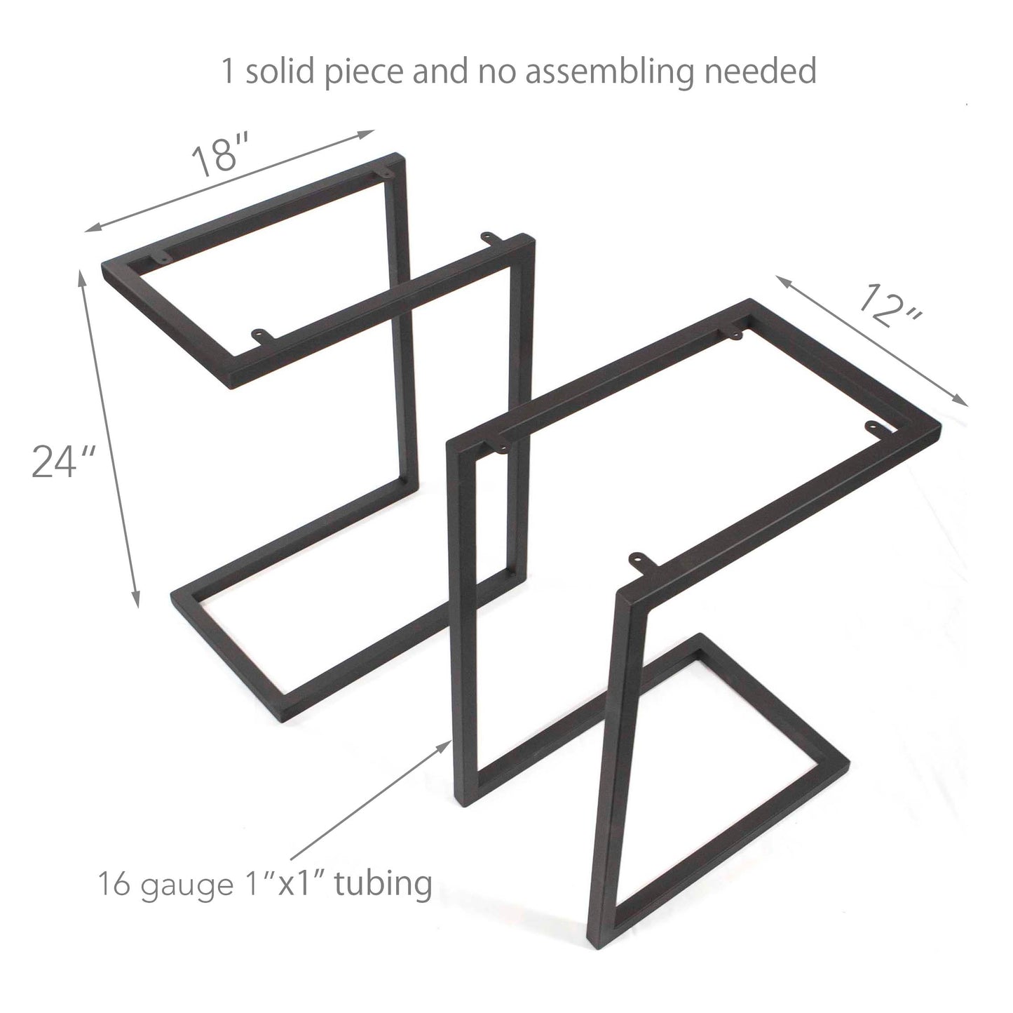 Price Per Pair, C-Shaped Side Table Base #SS003