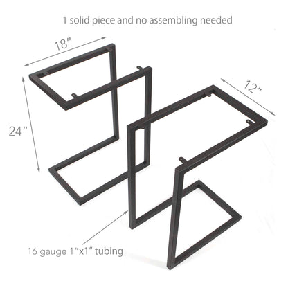 Price Per Pair, C-Shaped Side Table Base #SS003