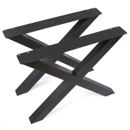 SS019 Extra wide X-shaped dining table legs