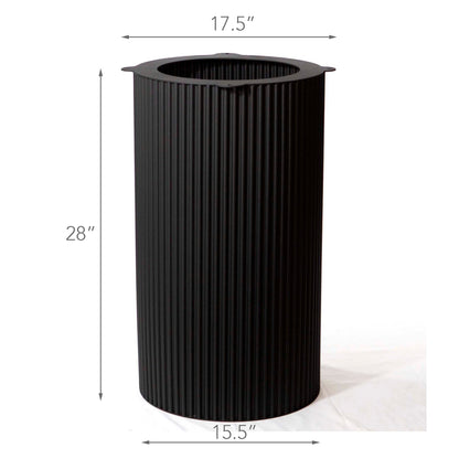 Fluted Round Dining Table Base, #SS022