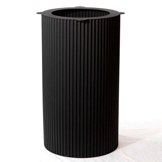 round fluted dining table base