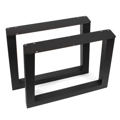 Extra Wide Trapezoid Dining Table Legs, Made In 3"x3" Tubing, 1 Pair #SS027