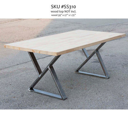 dining table with z shape legs, ship across USA & Canada