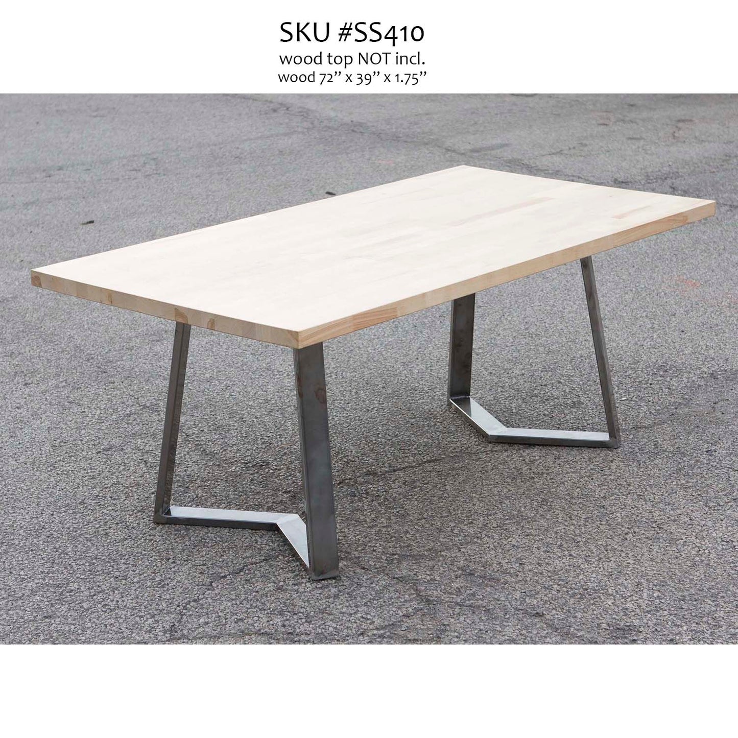dining table legs made in metal, at 28" tall, ship in Canada & USA