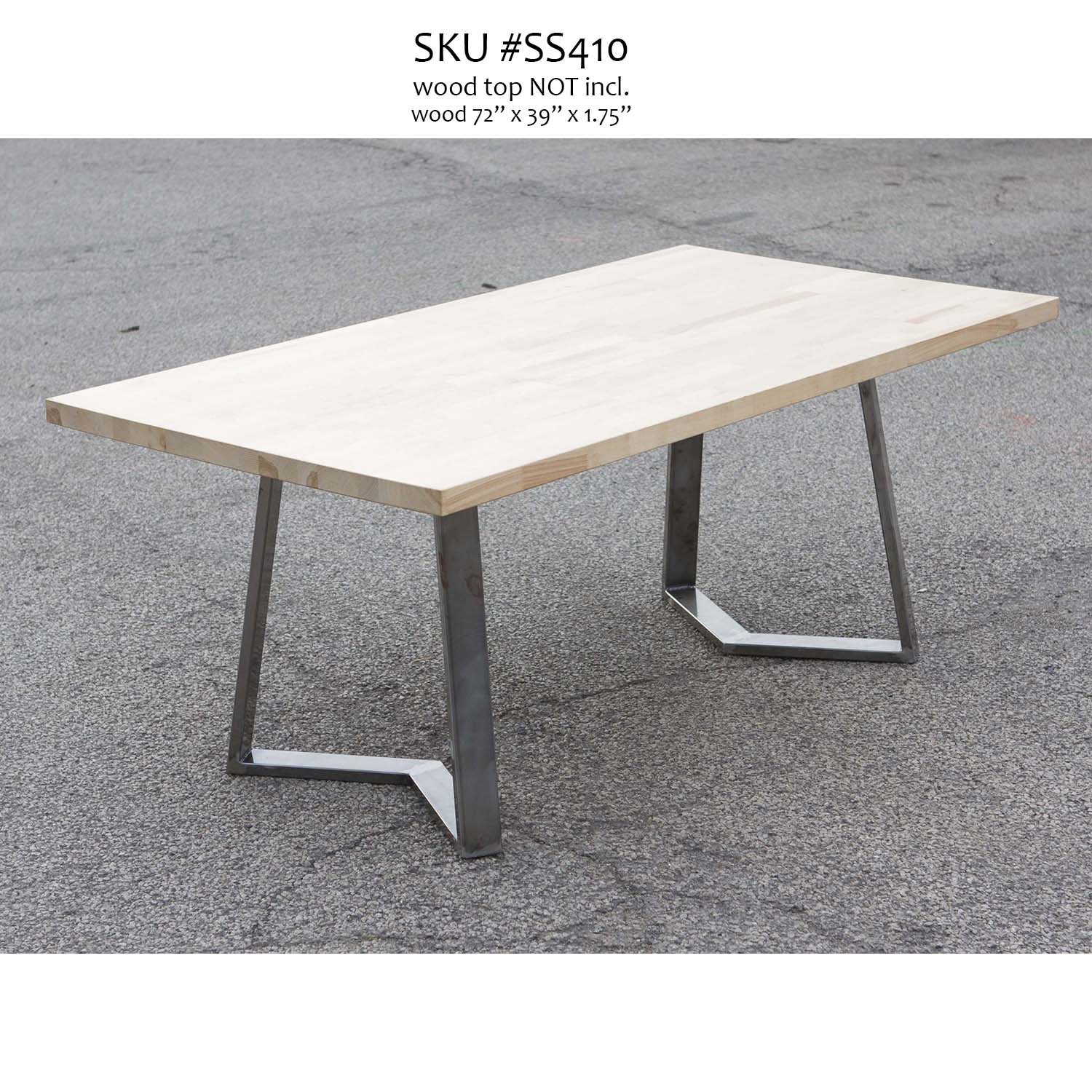 dining table legs made in metal, at 28" tall, ship in Canada & USA