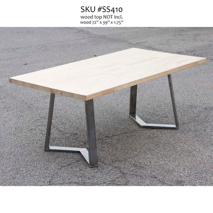 dining table legs made in metal, at 28" tall, ship in Canada & USA