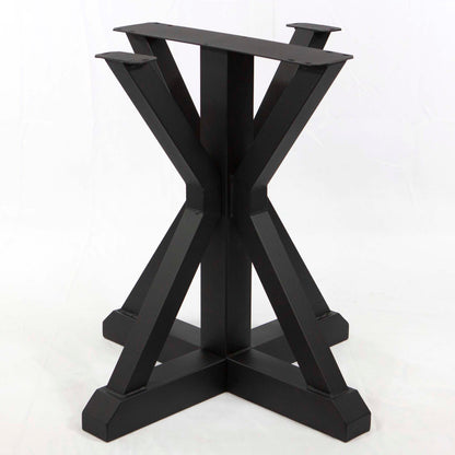 Round Dining Table Legs, 1 Set, Metal Trestle Shape #SS511