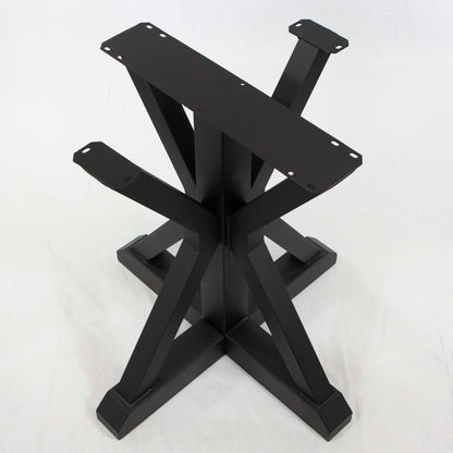 Round Dining Table Legs, 1 Set, Metal Trestle Shape #SS511