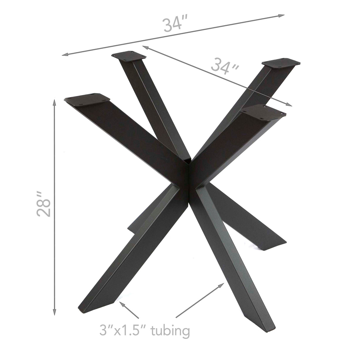 Starburst Spider Round/Square Dining Table Legs #ST2611 – Rusty Design ...