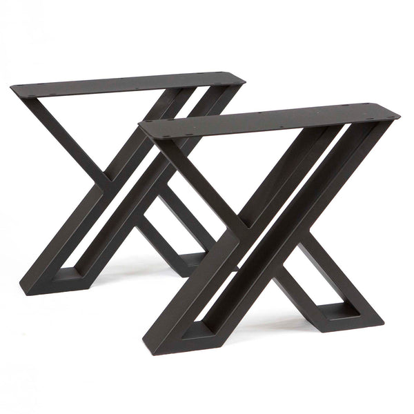 Double X Shaped Coffee Table Legs - Steel 16