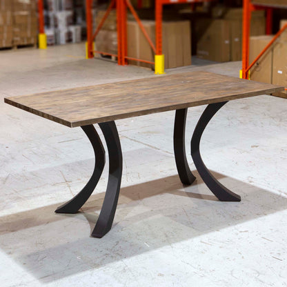 H34" Counter Height Curve Shaped Dining Table Legs, #ST3011F