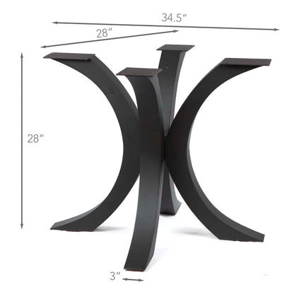 Flowy Butterfly Shaped Round Dining Table Legs, #ST3011