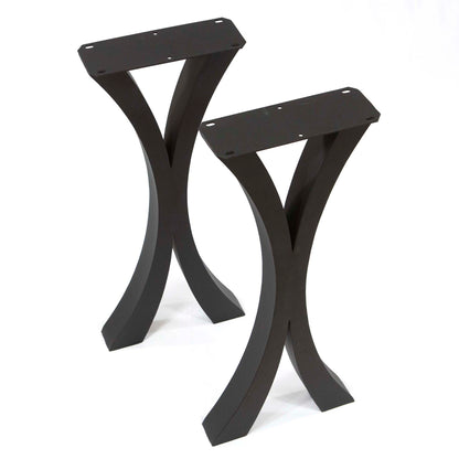Flowy X-shaped Entryway Console Table legs, 1 Pair #ST3013B