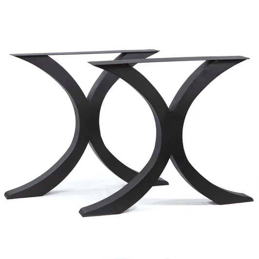 Extra Wide Flowy X-Shaped Dining Table Legs, 1 Pair #ST3013T