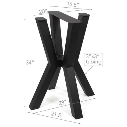 H34" MCM Round Counter Height Dining Table Base #ST3371