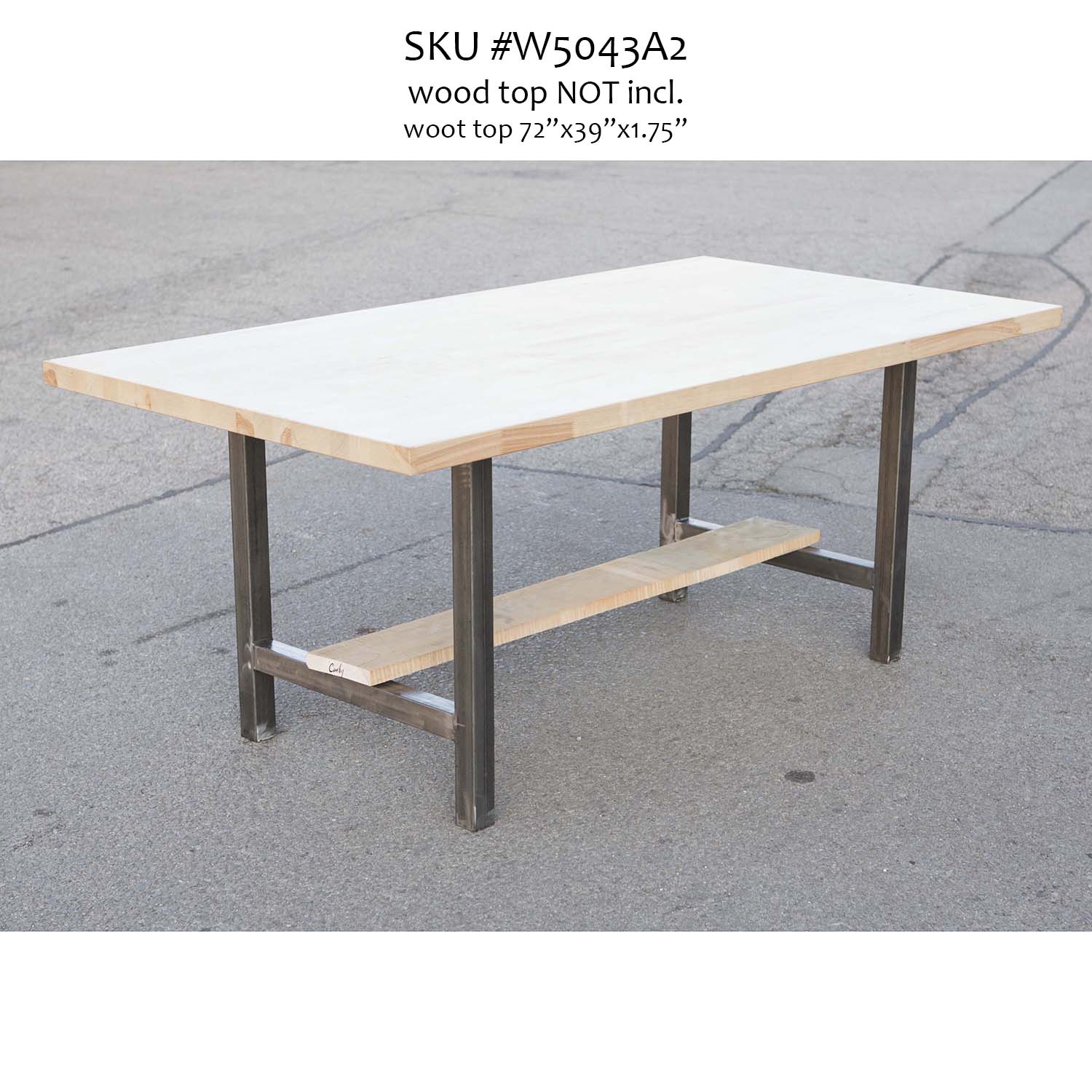 W5043A2 PLUS Dining Table H Legs, 1 Pair - RustyDesign