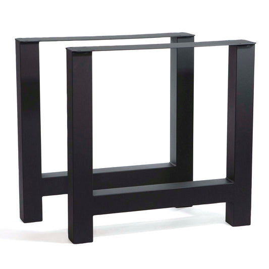 H-Shaped Dining Table Legs, Made in 3"x3" Tubing, 1 Pair #W5043A