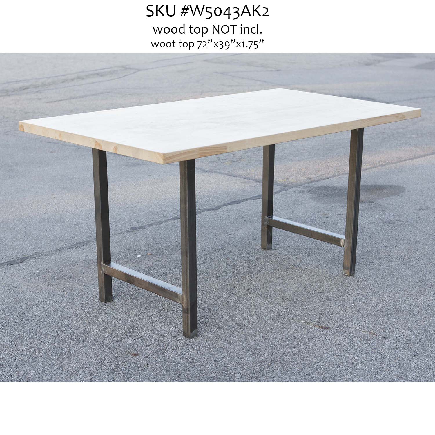 table legs made in metal, at counter height 34", for dining table legs, ship in Canada & USA