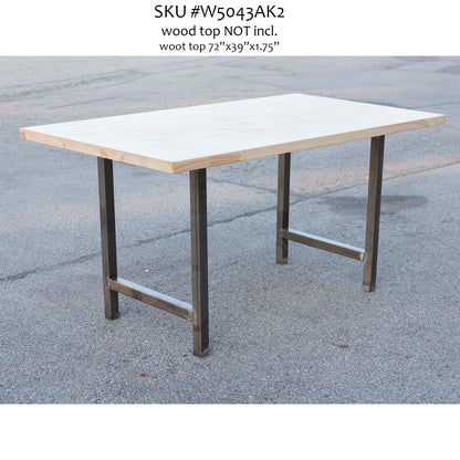 table legs made in metal, at counter height 34", for dining table legs, ship in Canada & USA