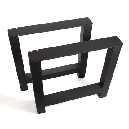 H-Shaped Dining Table Legs, Made in 3"x3" Tubing, 1 Pair #W5043A