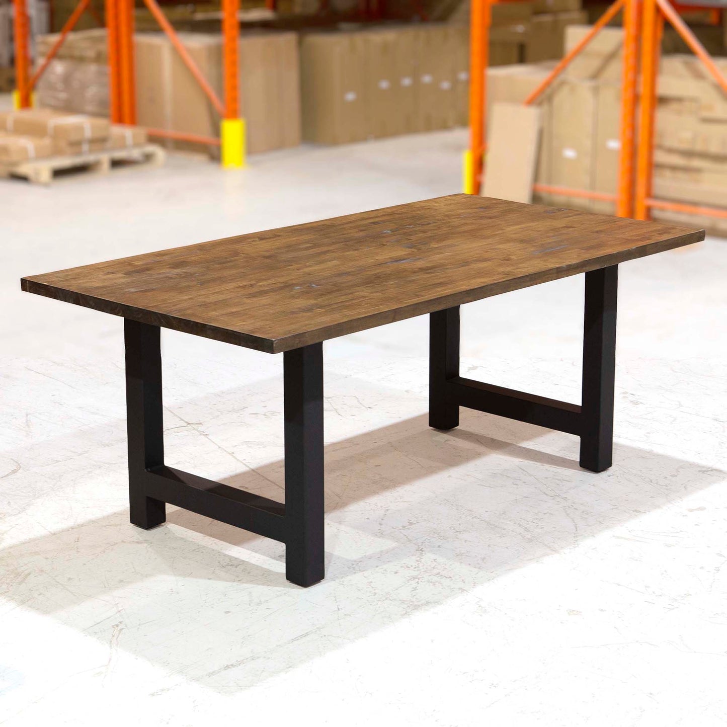 H-Shaped Dining Table Legs, Made in 3"x3" Tubing, 1 Pair #W5043A