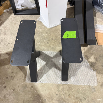 Clearance #12 | Metal Bench Leg Base, 1 Pair, X Shape #W5037E