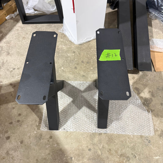 Clearance #12 | Metal Bench Leg Base, 1 Pair, X Shape #W5037E