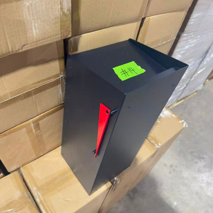 Clearance #14 | Regular Size Post-Mounted Mailbox, Contemporary Design #HC100
