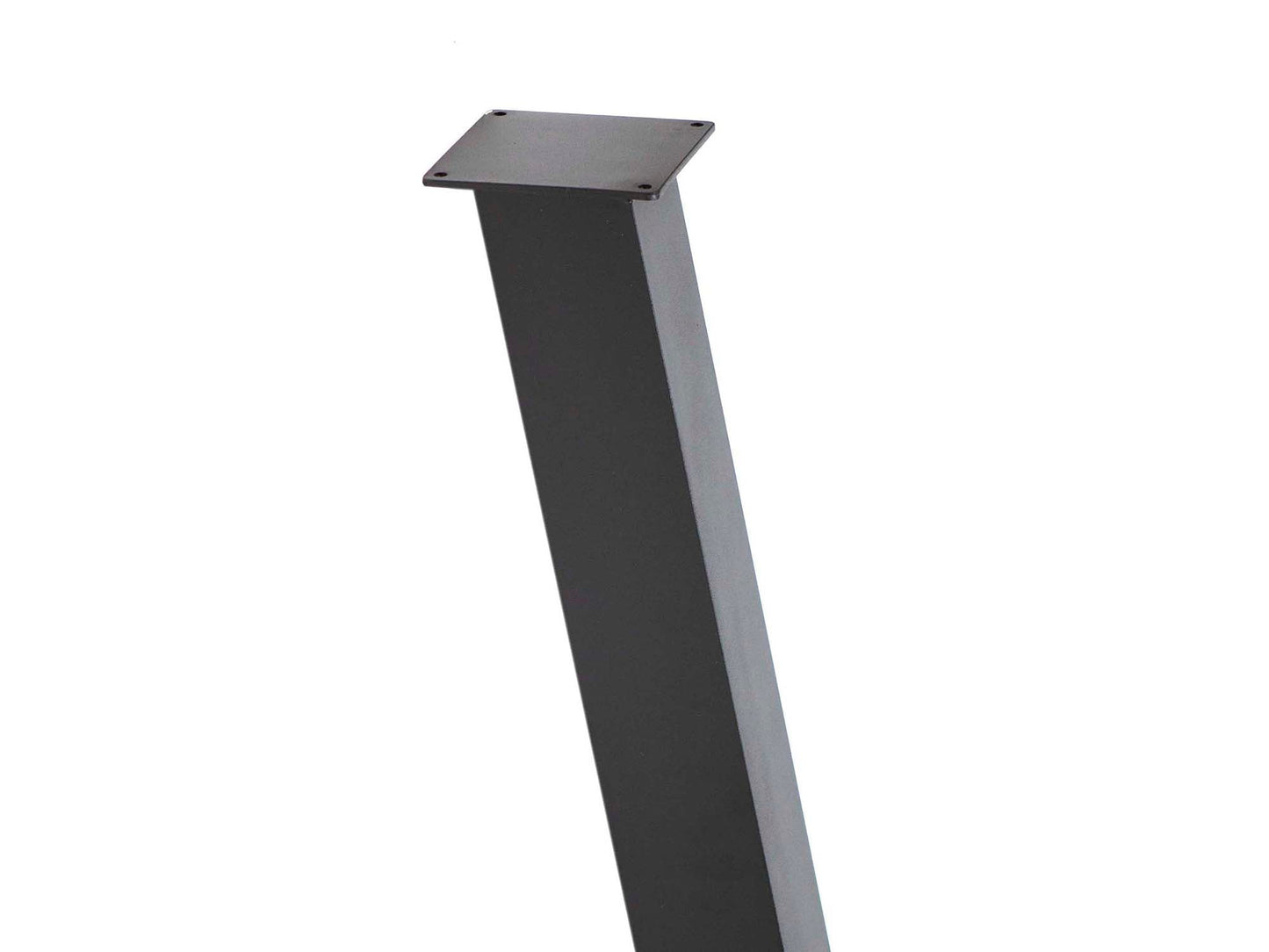 HC002 angled black steel mailbox post designed for modern mailbox installation
