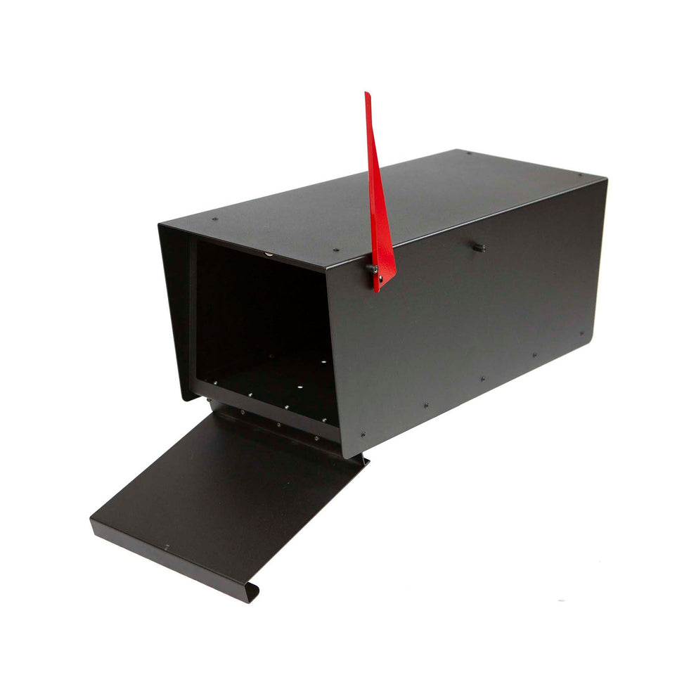 Regular Size Post-Mounted Mailbox, Contemporary Design #HC100 – Rusty ...