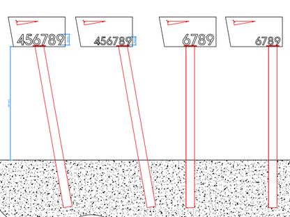 HC110 mailbox opening size fits USPS medium box